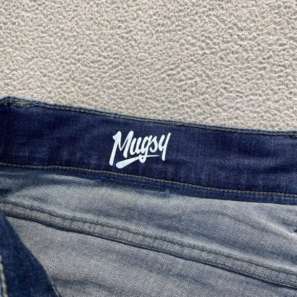 Mugsy Fultons Taper Blues Jeans Mens Size  40X30 Dark Blue Stretch Denim - Picture 9 of 12